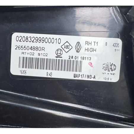 Renault Captur II Farolim Painel Direito