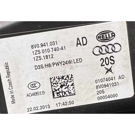 Audi A3 S3 RS3 8V Otica Esquerda