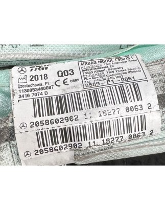 Mercedes Benz Classe C W205 Cortina Airbag Esquerda