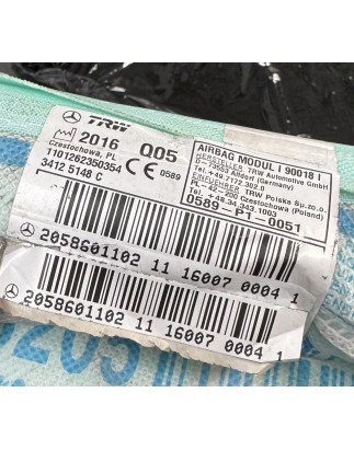Mercedes Benz Classe C W205 Cortina Airbag Direita