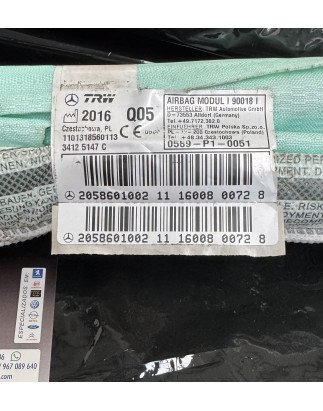 Mercedes Benz Classe C W205 Cortina Airbag Esquerda